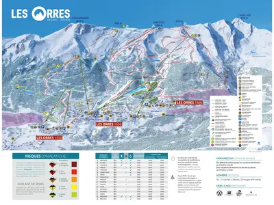 Pistenplan Les Orres