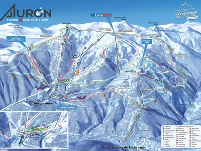 Pistenplan Auron