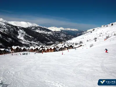 Blick auf die Piste von Valmeinier © Valmeinier