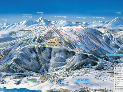 Pistenplan Les Angles