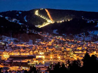 Beleuchtete Pisten in Gérardmer © Gérardmer Ski Regie Municipale