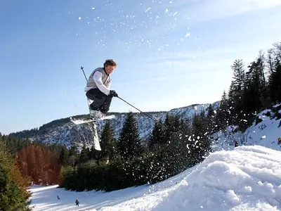 Freestyler in Lac Blanc © Vallée de Kaysersberg Tourisme