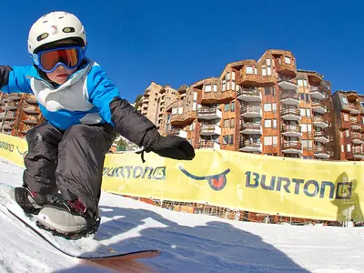 Snowpark für Kinder mitten in Avoriaz © Nico Lafay - Avoriaz Tourisme
