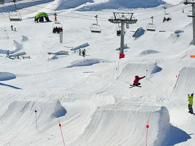 Einer der Snowparks in Avoriaz © V. Dupré - Avoriaz tourisme