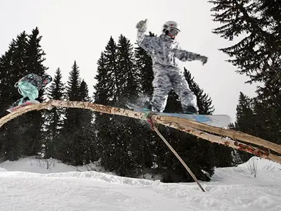 Der ökologische Snowpark The Stash © Avoriaz Tourisme - Burton 