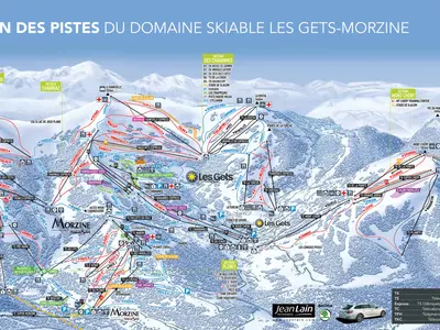Pistenplan Les Gets