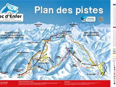 Pistenplan St. Jean d'Aulps 