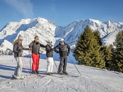 Skifahrer in Megève © Megève Commune