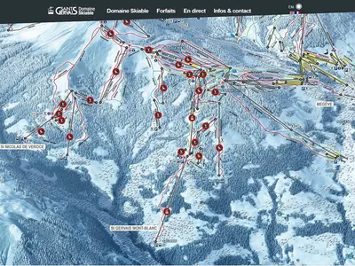 Pistenplan St. Gervais