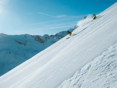 Skifahren in Courchevel © Arthur Bertrand
