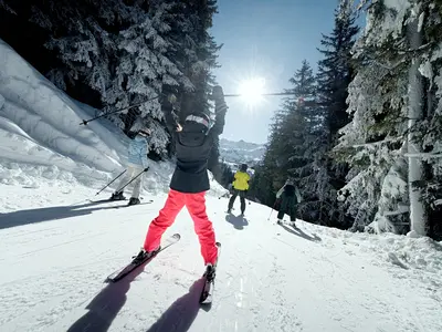 Skifahren in Meribél © Les 3 Vallées / David André