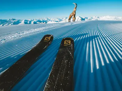 Skifahren in Les Menuires © Arthur Bertrand