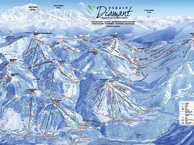 Pistenplan Espace Diamant
