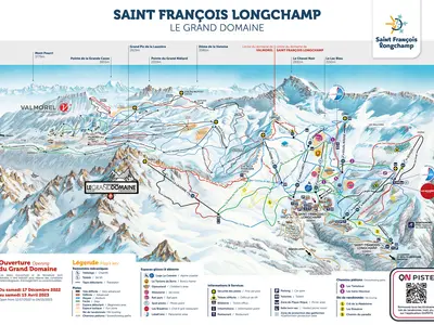 Pistenplan St. Francois-Longchamp