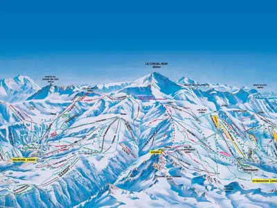 Pistenplan Valmorel