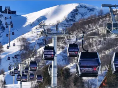 Die Gondelbahn Planchamp © Domaine Skiable de Valmorel SAS