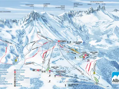 Pistenplan Albiez - Montrond
