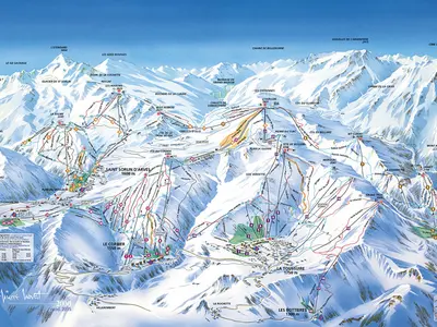 Pistenplan La Toussuire