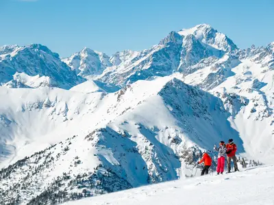 Skifahren im Skigebiet Montgenèvre © Office de Tourisme de Montgenèvre