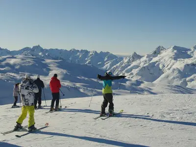 Skifahrer auf der Piste © OT St. Sorlin d'Arves