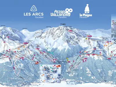 Pistenplan Paradiski