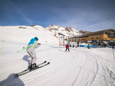 Talstation eines Sessellifts im Skigebiet Aussois © Aussois