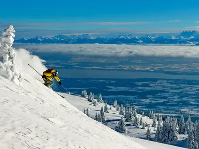 Eine der Abfahrten im Skigebiet Mount Jura&nbsp; © monts-jura.com