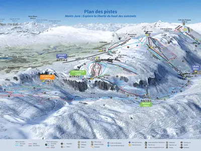 Pistenplan Monts Jura