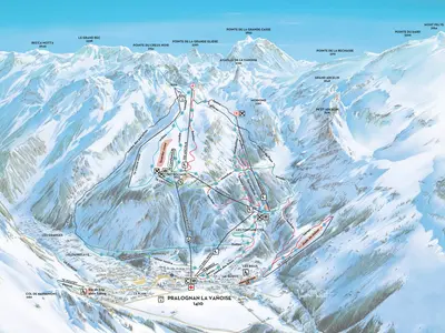 Pistenplan Pralognan-la-Vanoise