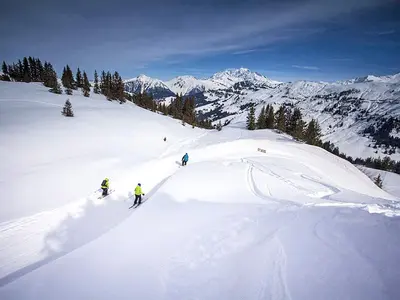 Luftaufnahme der Boardercross-Strecke in Arêches Beaufort © Office de Tourisme Arêches-Beaufort