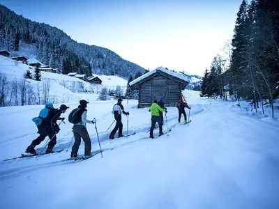 Skitourengänger in Arêches Beaufort © Office de Tourisme Arêches-Beaufort