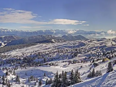 Panoramablick vom Skigebiet Aillons-Margériaz © Aillons-Margériaz
