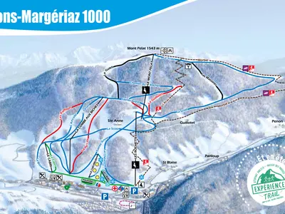 Pistenplan Aillons-Margériaz