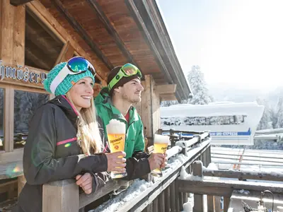 Skifahrpause in Garmisch © Zugspitze