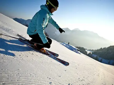 Skifahrer in Spitzingsee © Hansi Heckmair, Alpenbahnen Spitzingsee