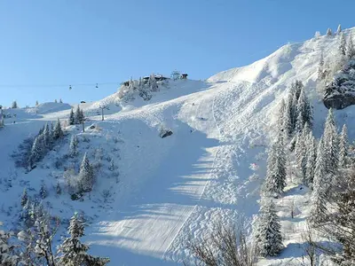Piste in Brauneck © Hubert Walther, Brauneck Bergbahn