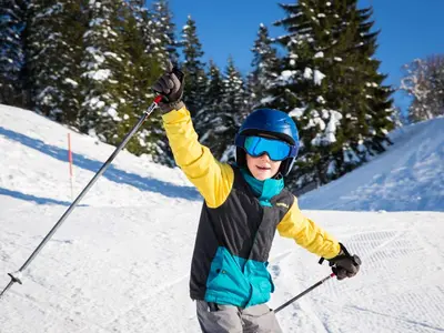 Kind beim Skifahren am Feldberg © Liftverbund Feldberg