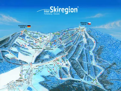 Pistenplan Fichtelberg im Erzgebirge