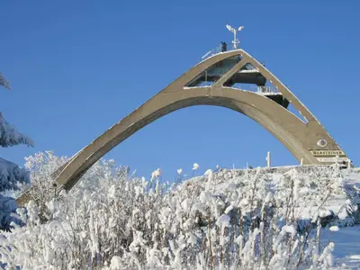 Die Skisprungschanze St. Georg in Winterberg © Skiliftkarussell Winterberg