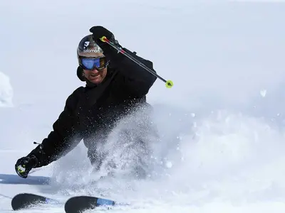 Nahaufnahme eines Freeriders in Grasgehren © Skiparadies Grasgehren