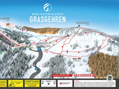 Pistenplan Skiparadies Grasgehren