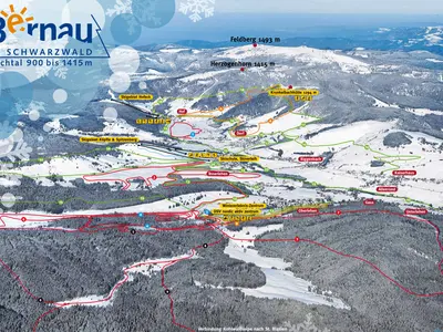 Pistenplan Bernau im Schwarzwald