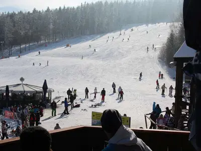 Befahrene Piste Brünnlhang © Hohenbogenbahn GmbH