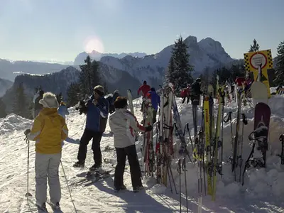 Skifahrergruppe © Unternberg GmbH & Co KG 