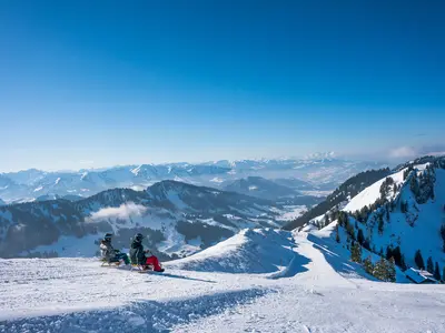 Tolle Ausblick von der Rodelstrecke am Hochgrat © Moritz Sonntag