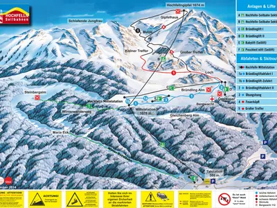 Pistenplan Hochfelln