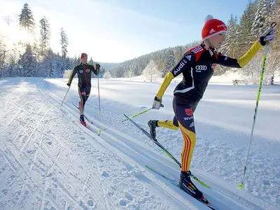 72 km Loipen laden zum Langlaufen rund um Baiersbronn ein. © Baiersbronn Touristik
