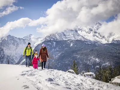 Winterwandern mit der Familie © Berchtesgadener Bergbahn AG / bergfotografen.com