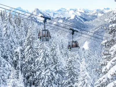 Wallbergbahn mit Blick auf den Tegernsee © Tegernseer Tal Tourismus GmbH / Hansi Heckmair