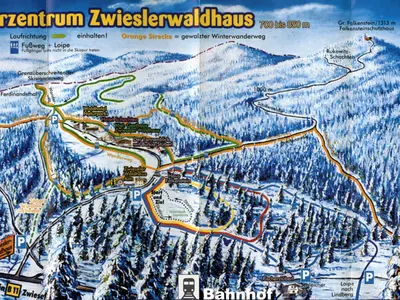 Pistenplan Langlaufzentrum Zwieslerwaldhaus